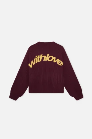 Fashion Scuffers Amore Burgundy Knit