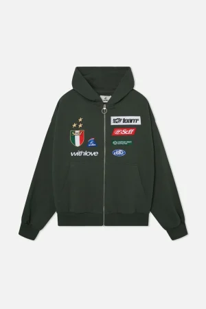 Online Scuffers By Air Green Zipper