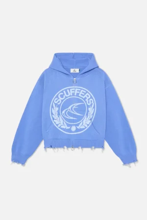 Discount Scuffers CLG Blue Knit Zipper