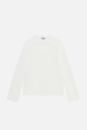 Discount Scuffers Double Moon White Open Knit