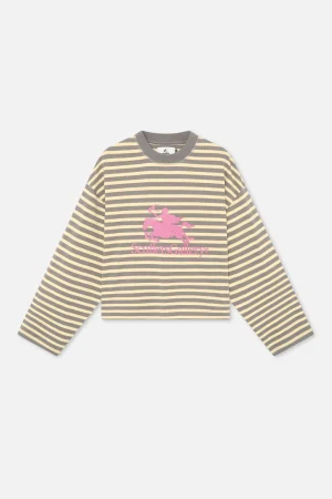 Outlet Scuffers Emblem Striped Yellow Longsleeve