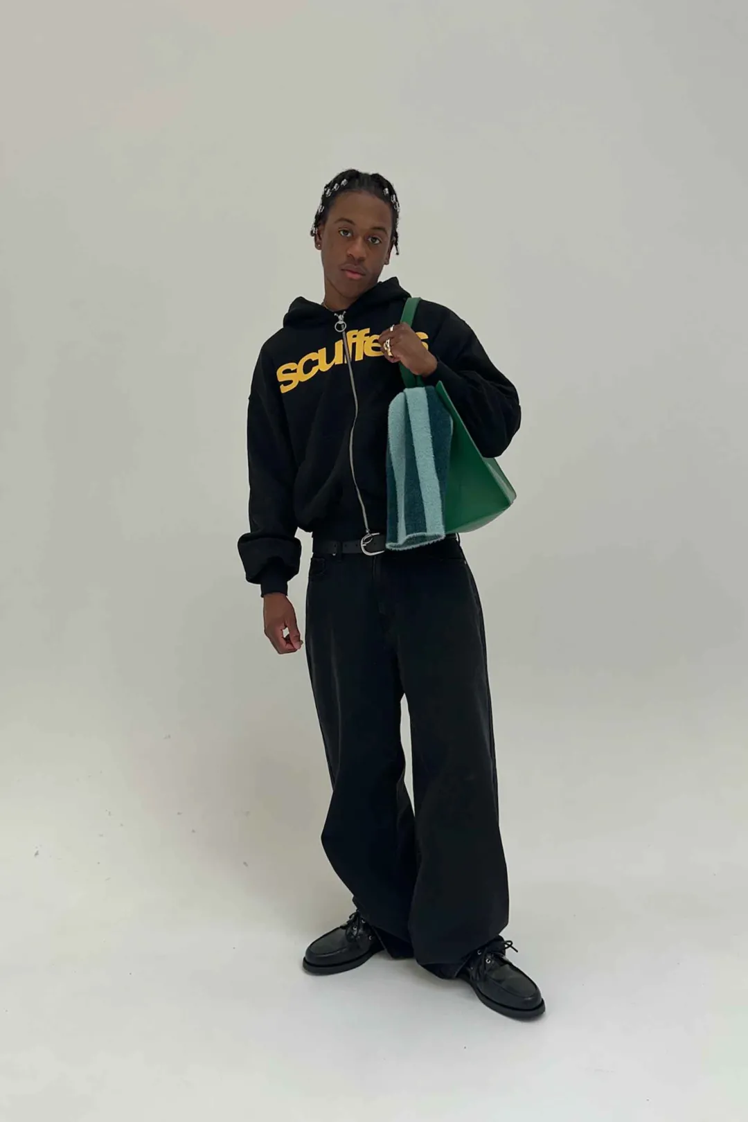 Outlet Scuffers Essential Black Zipper