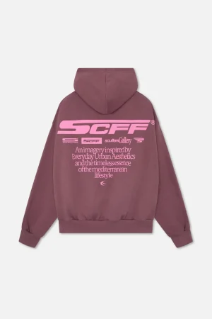 Sale Scuffers Motor Studios Burgundy Hoodie