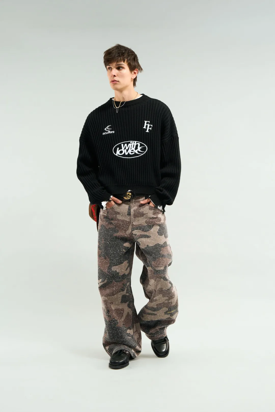 Clearance Scuffers Paris Black Jersey