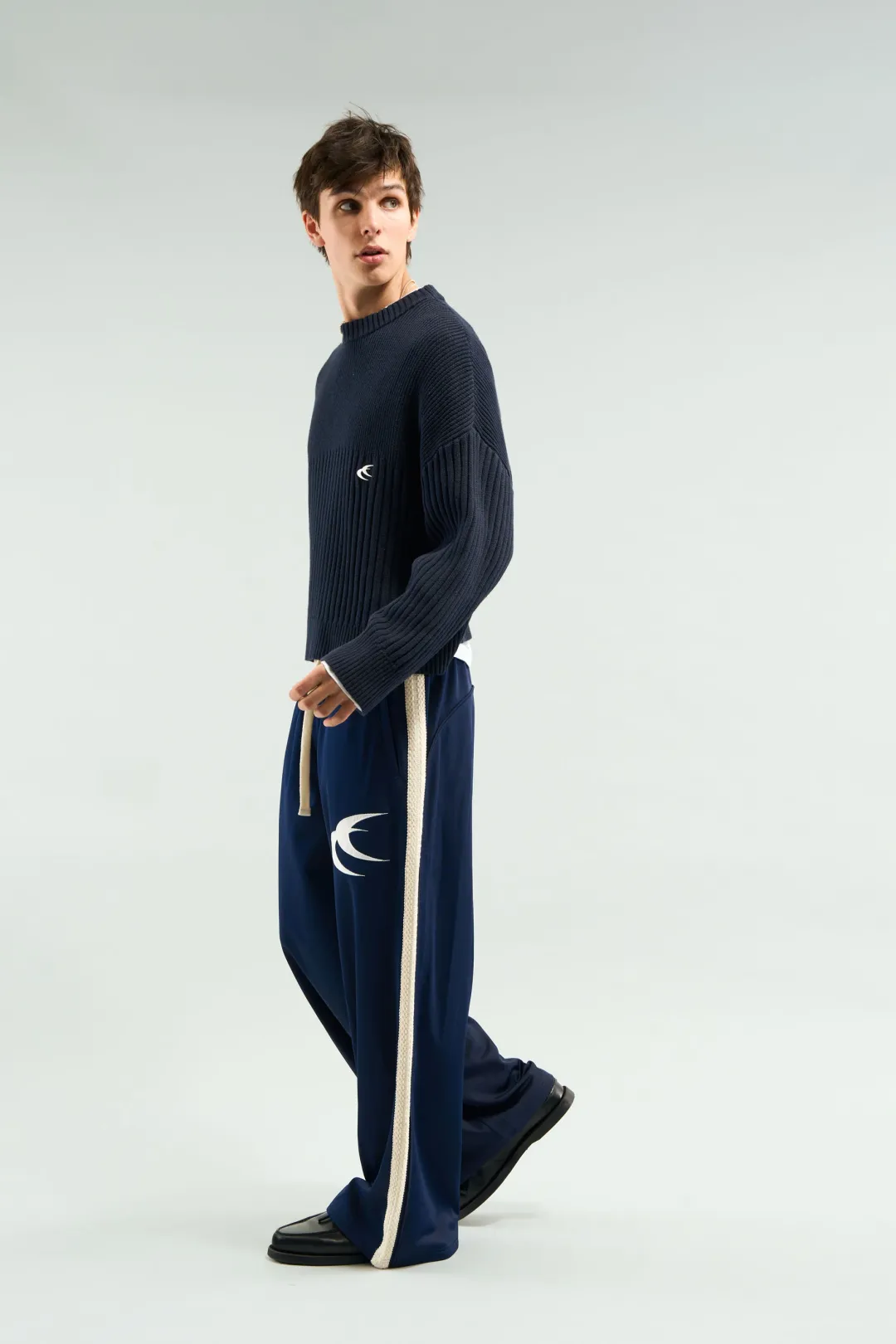 Discount Scuffers Pin Navy Knit