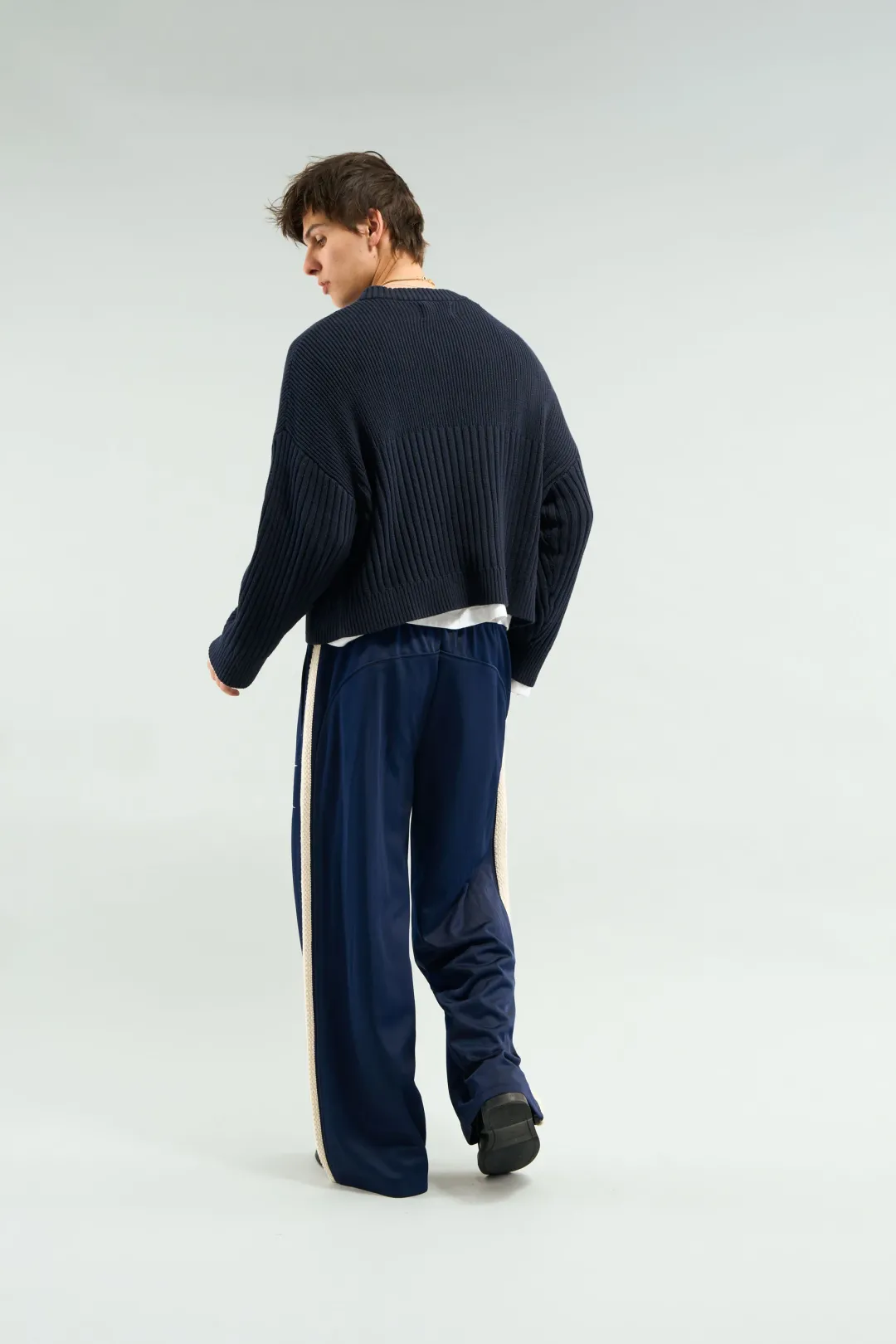 Discount Scuffers Pin Navy Knit