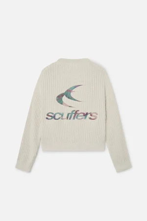 Discount Scuffers Rookie Ecru Knit