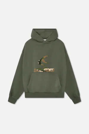 Online Scuffers Safari Green Hoodie