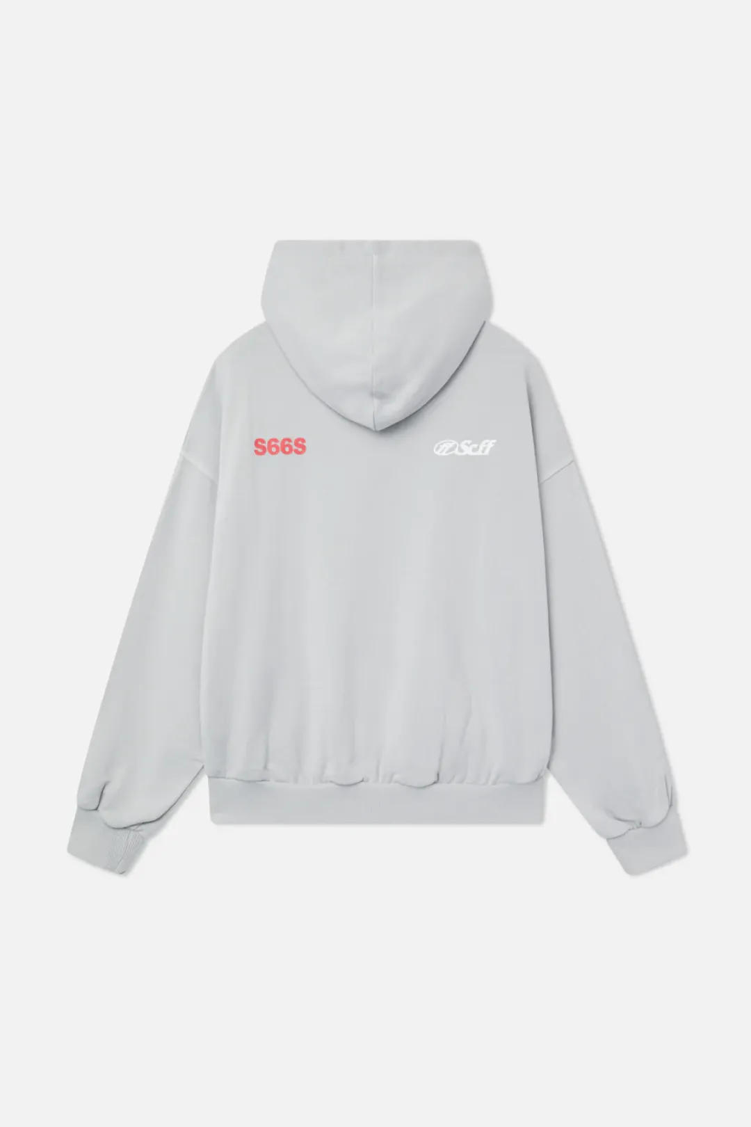 Outlet Scuffers S66S Zipped Grey Hoodie