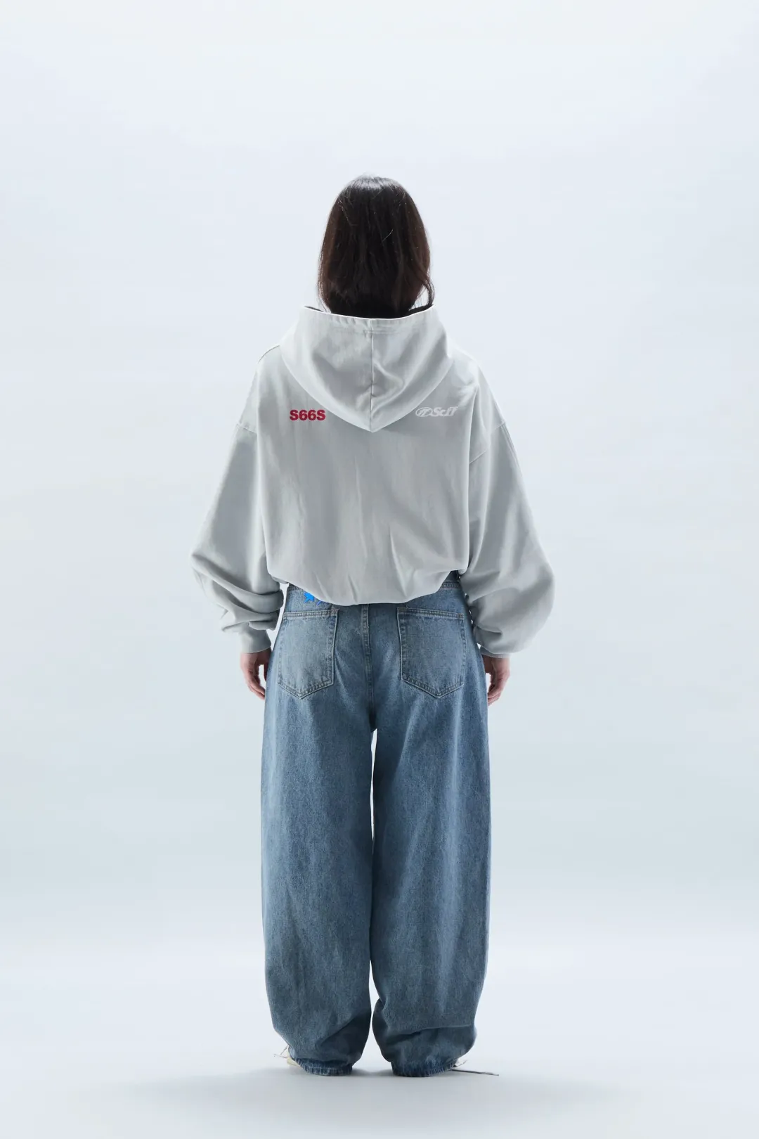 Outlet Scuffers S66S Zipped Grey Hoodie