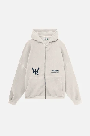 Clearance Scuffers SSS Lover Ecru Zipped Hoodie