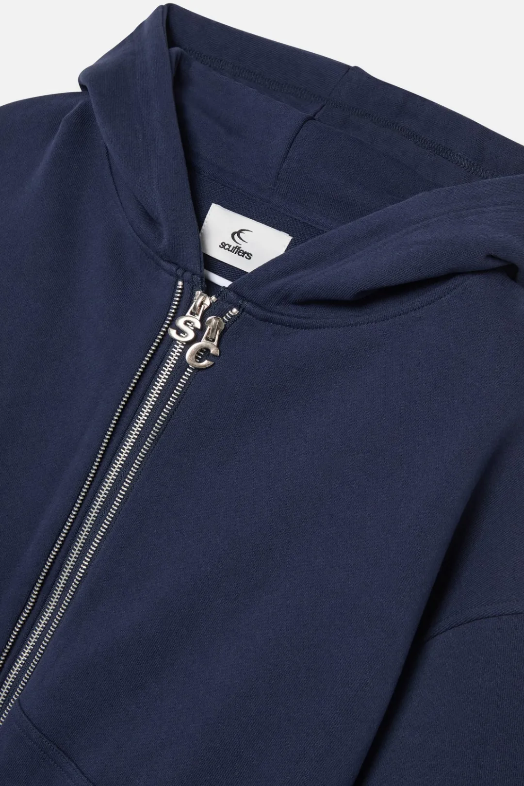 Fashion Scuffers Steel Navy Zipper