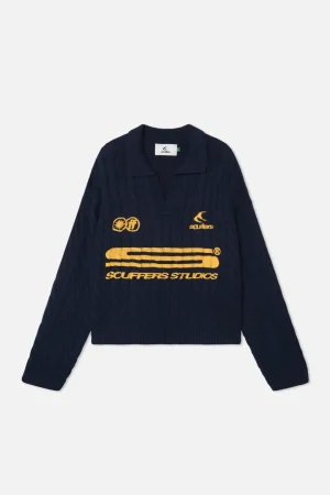 Outlet Scuffers Trench Dark Blue Polo