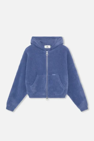Online Scuffers Venice Navy Knit Zipper